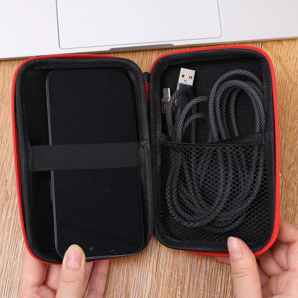 Kit 4 em 1: Capa + Película de Vidro para Console de Jogos R36S, Bolsa de Transporte com Cordão, Protetor de Tela e Película de Vidro Temperado para R36S